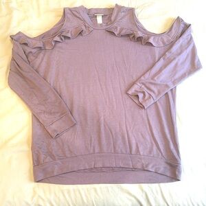 Cold shoulder sweatshirt
